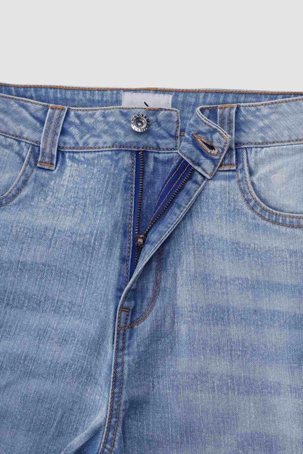 ENORSIA Womens  Straight Fit Ripped Jeans