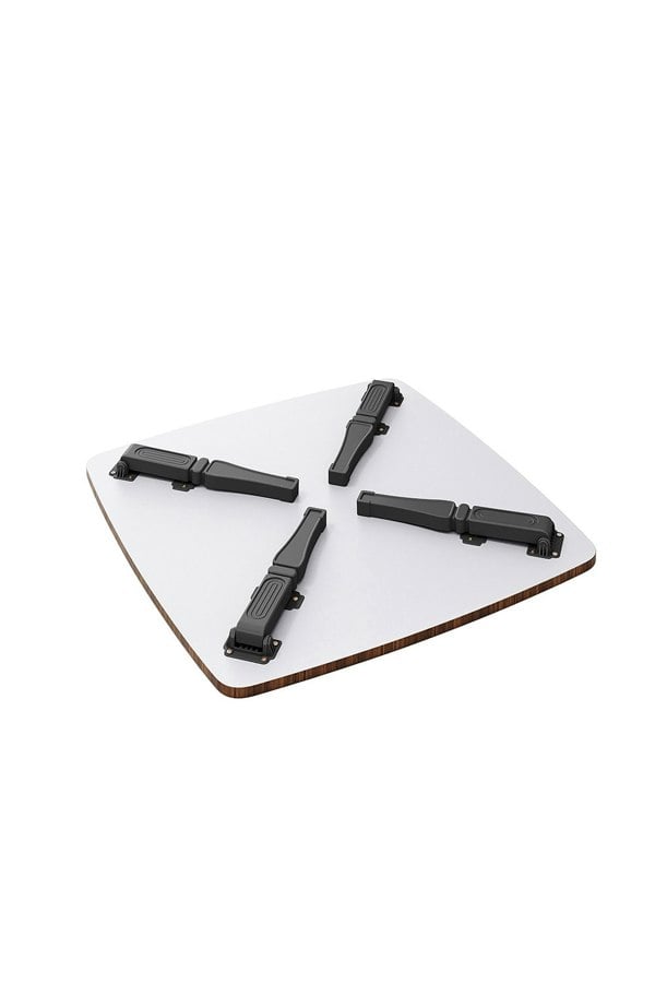 Living and Home 70cm Square Wooden Folding Coffee Table