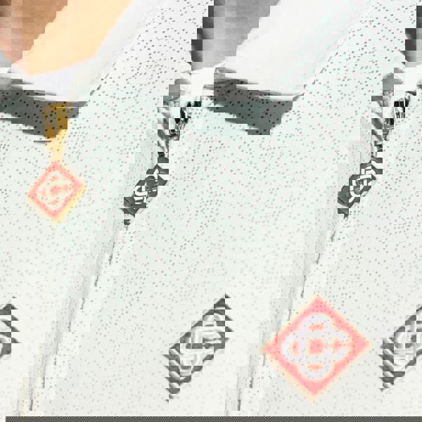 Casablanca Monogram Perforated Laser Cut Gradient White Jacket