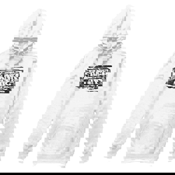 Stranger Things Unisex Adult Punk Logo Hoodie - White