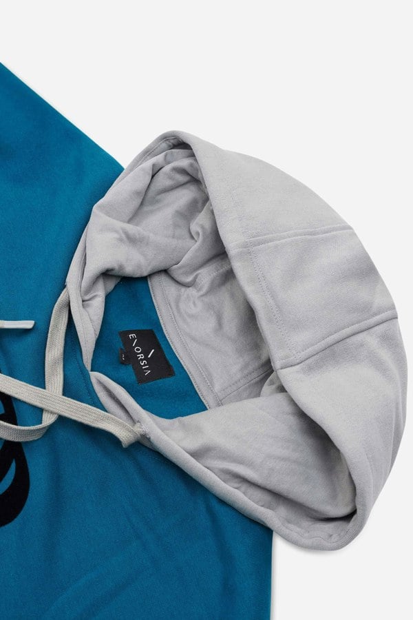 ENORSIA Mens Flock Print Overhead Hoodie