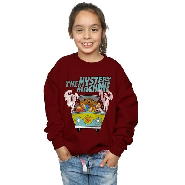 Scooby Doo Girls Mystery Machine Sweatshirt - Burgundy