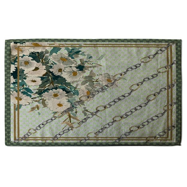 Benjamin Tate Design Flowers & Chain Links (Bath Towel)