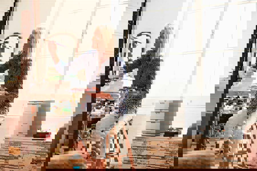 Durable COFFEE POINT Modular 4 Drawer Organiser Lockable Storage Box | Grey