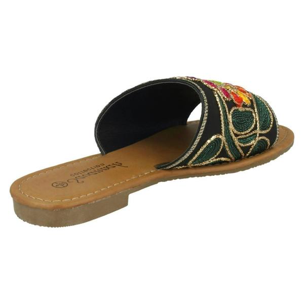 Savannah Ladies Savannah Flat Stitched Vamp Mules