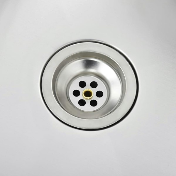 Berkfield Handmade Kitchen Sink Stainless Steel