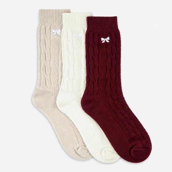 Totes SUPERSOFT ANKLE SOCKS WITH EMBROIDERY Crew Socks Socks   in  Multicoloured