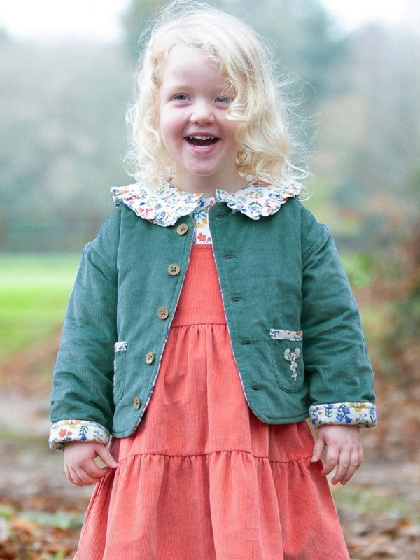 Kite Girls Organic Fairy Flowers Quilted Jacket