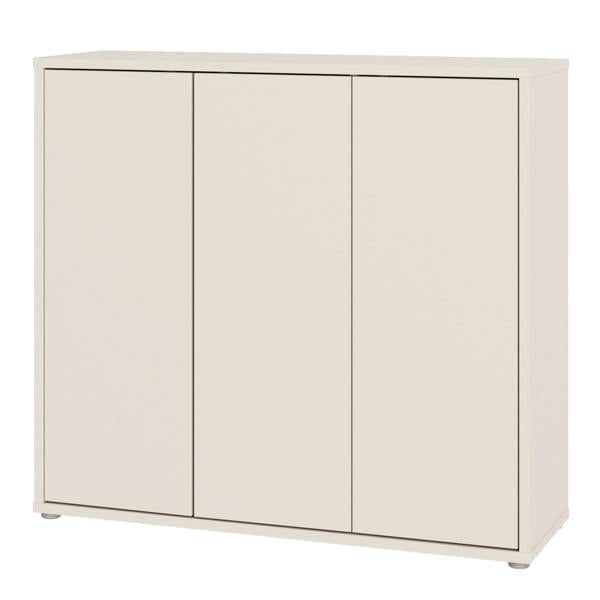 Furniture To Go Alice Springs Shoe Cabinet with 3 Doors Push-to-Open in Sand