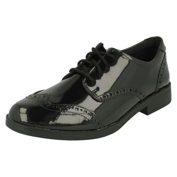 Clarks Girls Clarks Lace Up Brogue School Shoes Aubrie Craft Y