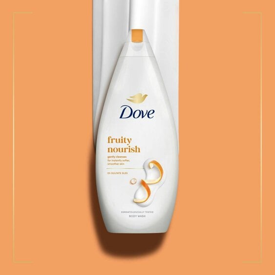 Dove Caring Bath Fruity Nourish Bath Wash 720ml With 0% Sulfate SLES