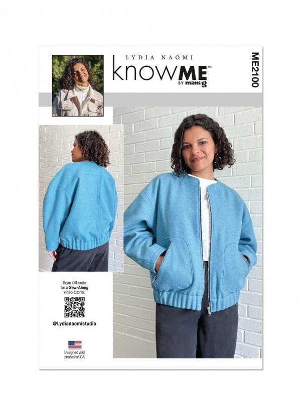 Know Me Sewing Pattern 2100, Jackets for Women, K5 (8-10-12-14-16) - Intermediate