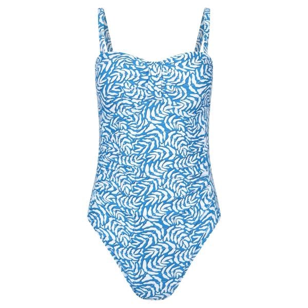Mountain Warehouse Womens/Ladies Resort Printed Tummy Control One Piece Swimsuit - Blue