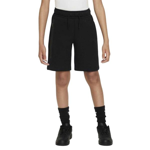 Nike Childrens/Kids Tech Fleece Relaxed Fit Shorts - Black - 