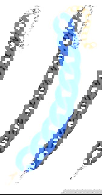 One Of A Kind Club Plain matt cobalt blue chunky chain bracelet