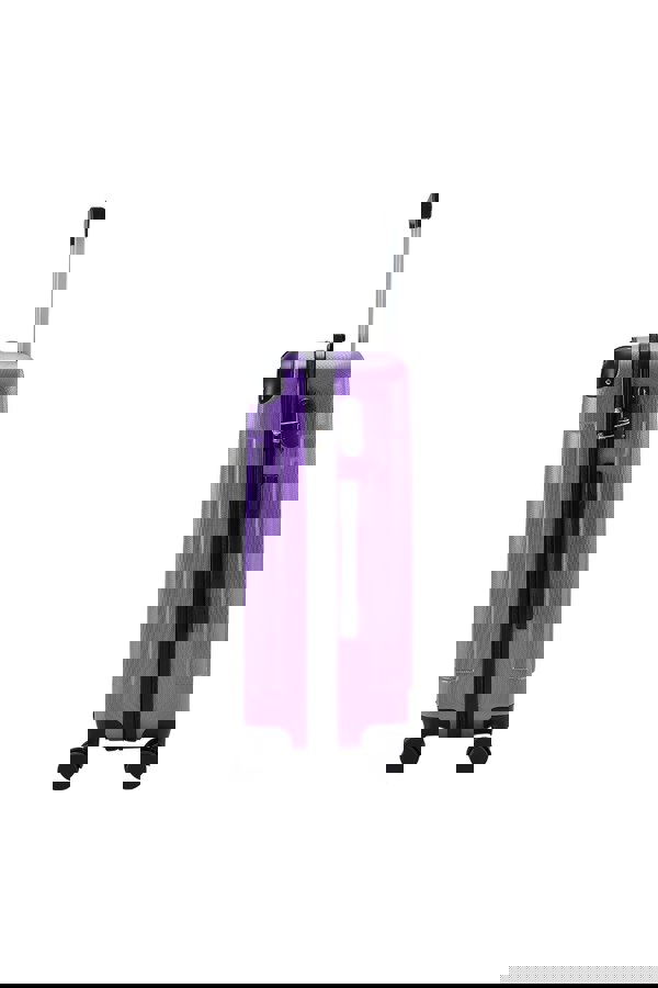 Living and Home Modern Hardside Spinner Suitcase with Combination Lock, 20" Purple