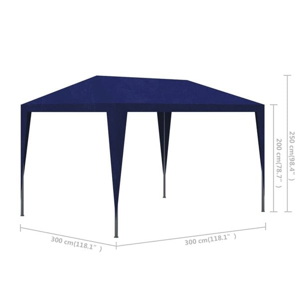 Berkfield Partytent 3x3 Blue