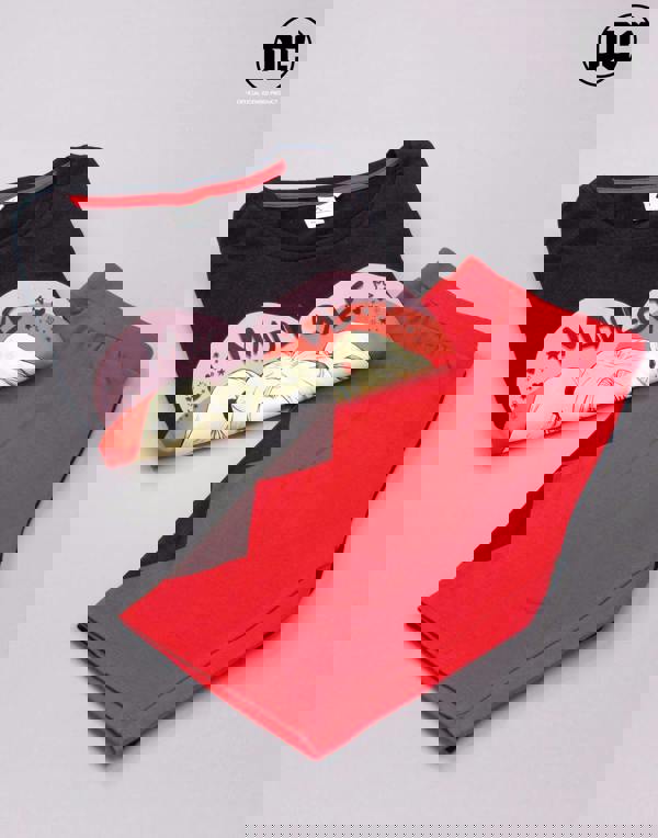 DC Comics Womens Red Harley Quinn Short Sleeve Cycling Short Pyjama Set