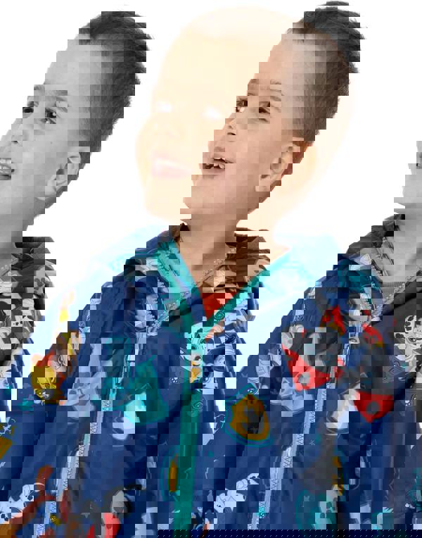 Paw Patrol Boys Blue Marshall , Rubble & Chase All-Over Print Puddle Suit