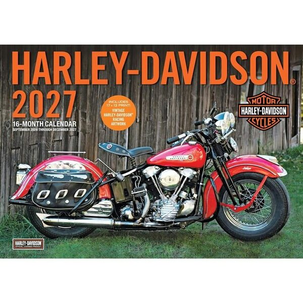 Harley-Davidson Deluxe Calendar 2027, Deluxe Calendars, Month To View, Transport, Gift