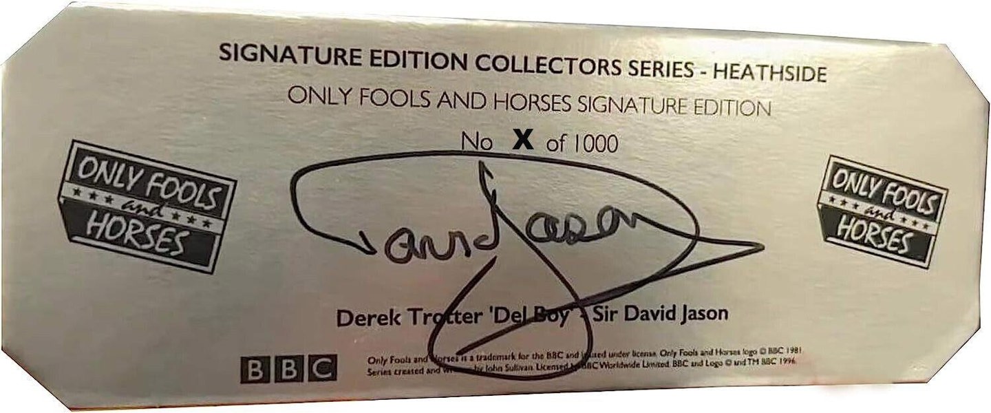 BCS Only Fools and Horses Bobble Buddies 7 Inch Signed By Sir David Jason Bobble Box Set BCOFBOX2