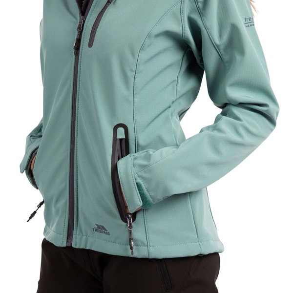 Trespass Women's Bela II Waterproof Soft Shell Jacket - Teal Mist