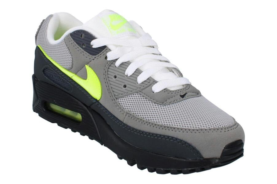 Nike Air Max 90 Mens Trainers Iq0289 Shoes  010 - Black Neon Yellow Anthracite 010 - Photo 3