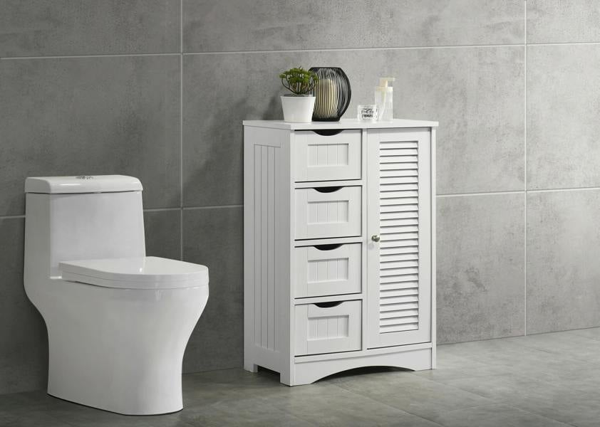 Modern Freestanding Bathroom Storage Cabinet Unit