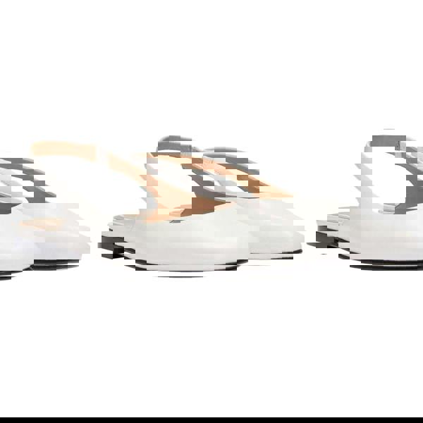 Boss Womens/Ladies Leather Ballet Flats - Natural - 