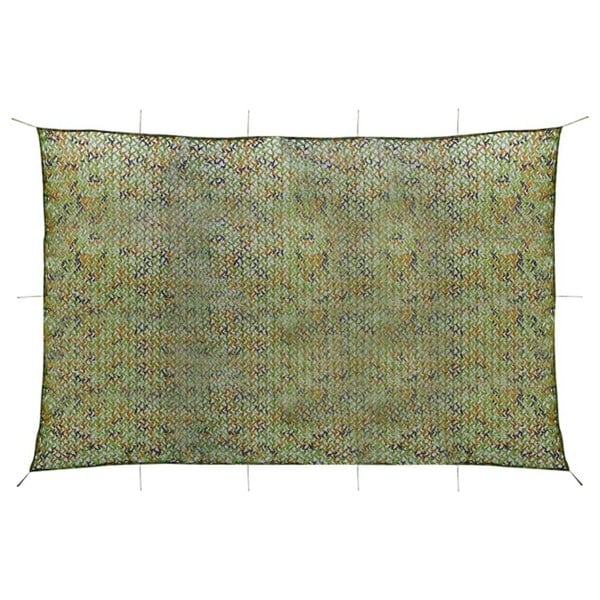 Berkfield Camouflage Net with Storage Bag 5x6 m Green