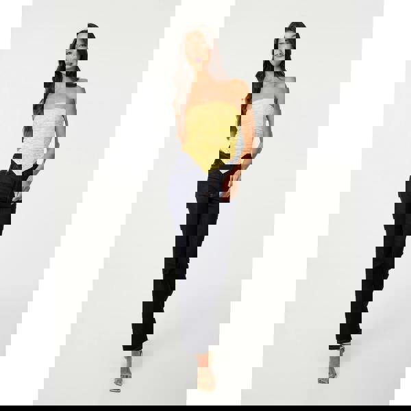 Pink Vanilla Bandeau Ruched Side Lace Top