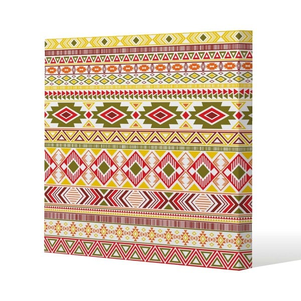 Benjamin Tate Design Aztec American Indian Pattern (Canvas Print)