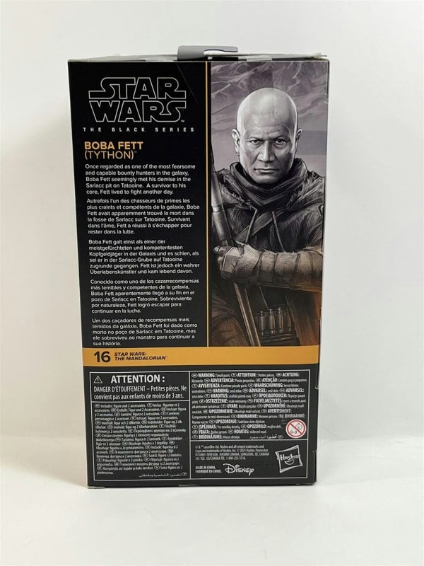star wars the mandalorian black series boba fett (tython) 6 inch figure f1879