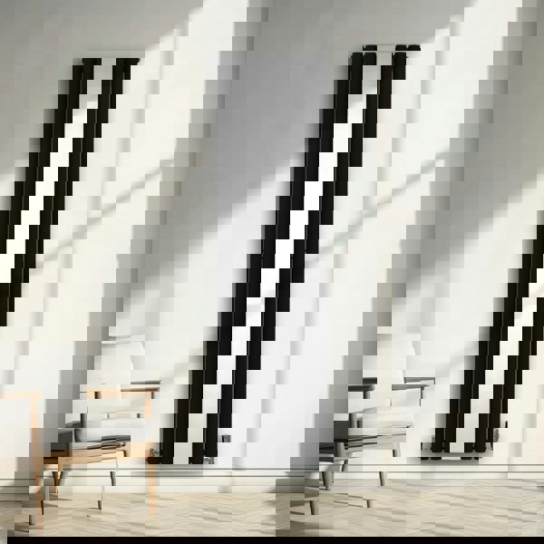 Monstershop Oval Mirror Radiator - 1800mm x 500mm - Black