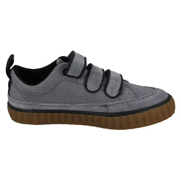 Clarks Boys Clarks Corduroy Detailed Hook & Loop Shoes River Tor K