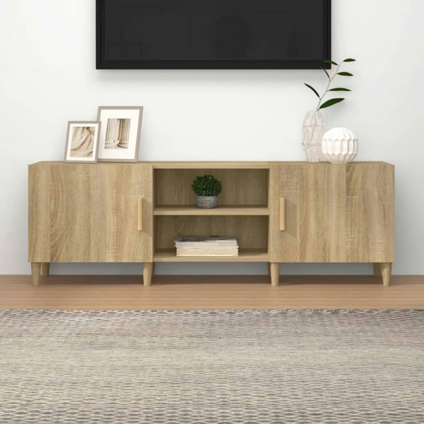 Berkfield TV Cabinet Sonoma Oak 150x30x50 cm Engineered Wood