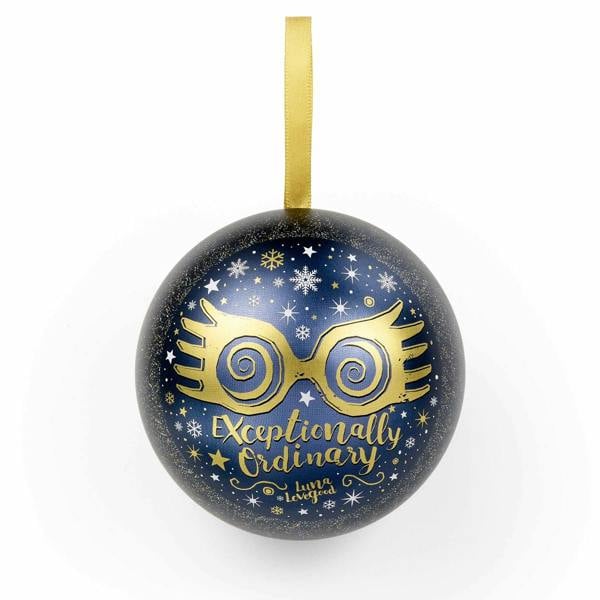 Harry Potter Luna Lovegood Glasses Gift Bauble with Necklace