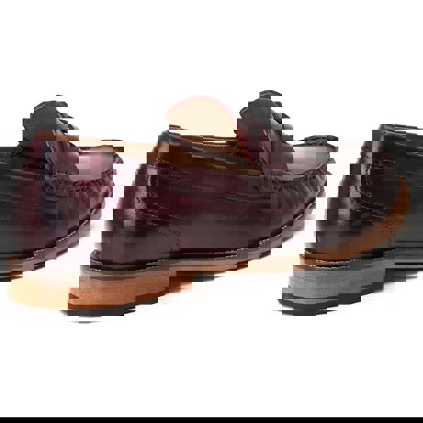 Base London Garfield Leather Men's Bordo Loafers