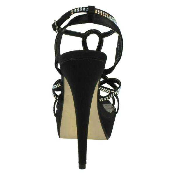 Spot On Ladies Spot On Strappy Heeled Sandals