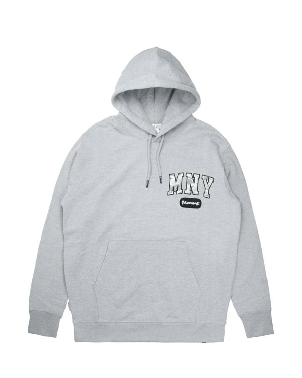 Money Camo Fill Hood Grey Melange