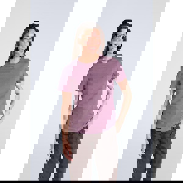 Animal Womens Marina Logo Organic T-Shirt - Purple