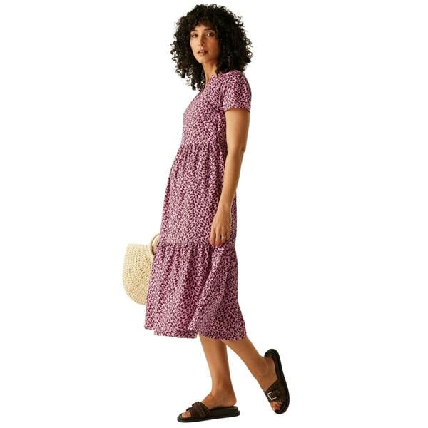 Regatta Womens/Ladies Orla Kiely Jasmine Flower Tiered Midi Dress - Lilac