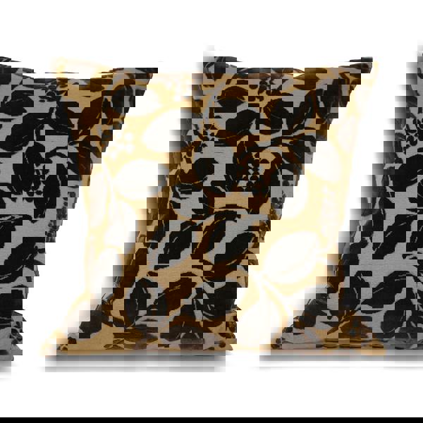 Riva Home Cherries Faux Velvet Cushion Cover - Chocolate