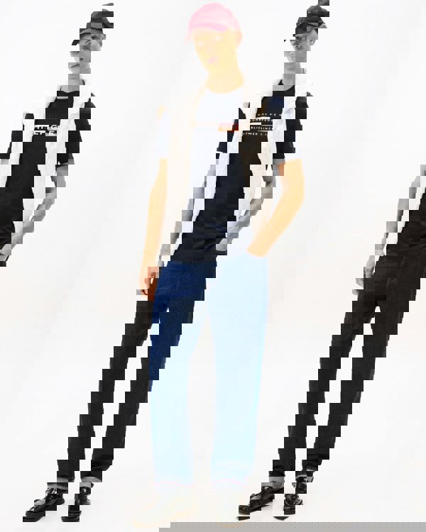 Tommy Hilfiger TH Colour Block Mens Graphic T-Shirt - Desert Sky