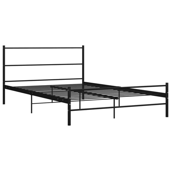 Berkfield Bed Frame Black Metal 120x200 cm