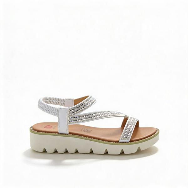 Heavenly Feet Heavenly Feet FRESCO Womens Slingback Sandals White
