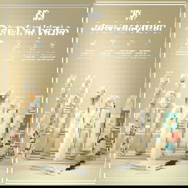 ION8 Leak Proof Slim Water Bottle, Recyclon, Camping, 500ml (18oz)