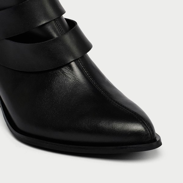 Calla Mabel Boots - Black Leather