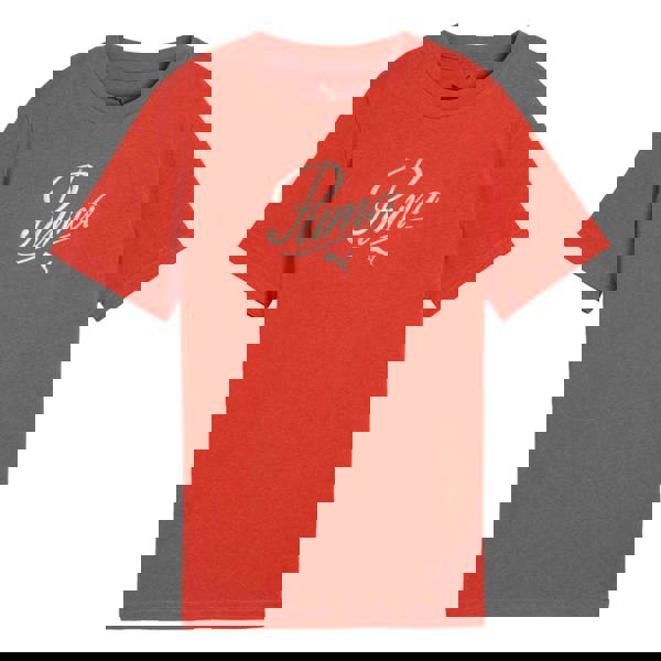 Puma Childrens/Kids Essential Script T-Shirt - Red