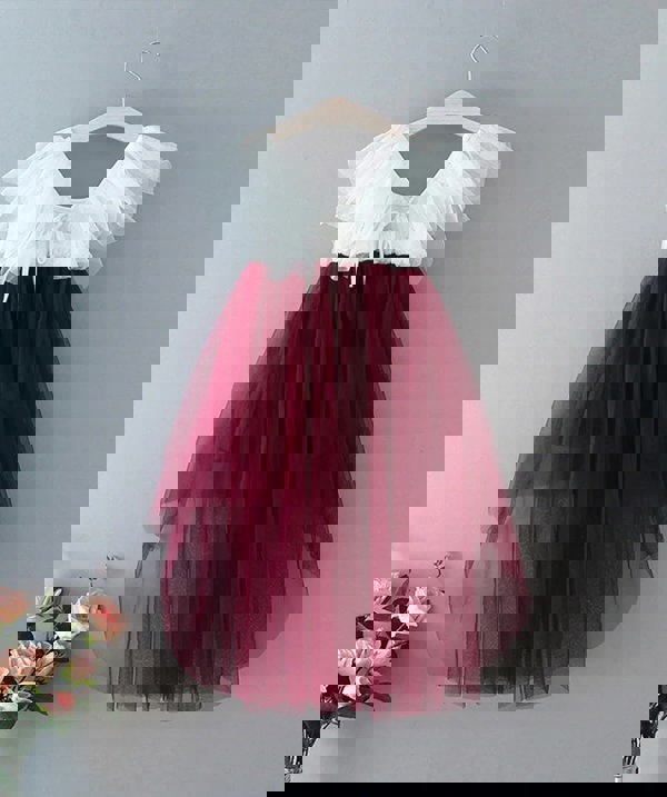 Back of Serendipity Dress - Wine